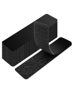 Art3d 16 Sets Hook and Loop Tape Sticky Back,1 in.x 4 in. Heavy Duty Double-Sided Tape Self Adhesive Strip Mounting Tape Perfect for Home and Office