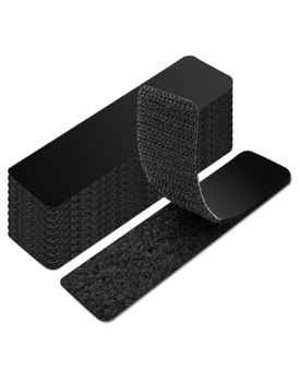 Art3d 16 Sets Hook and Loop Tape Sticky Back,1 in.x 4 in. Heavy Duty Double-Sided Tape Self Adhesive Strip Mounting Tape Perfect for Home and Office