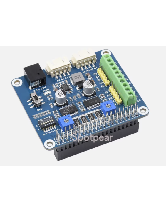Raspberry Pi Stepper Motor HAT (B Version) – Dual HR8825 Driver Board