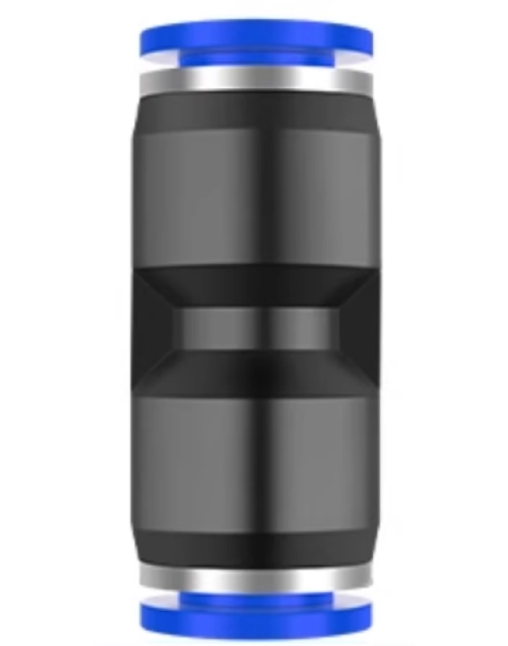 PU plastic straight through quick connector 6mm